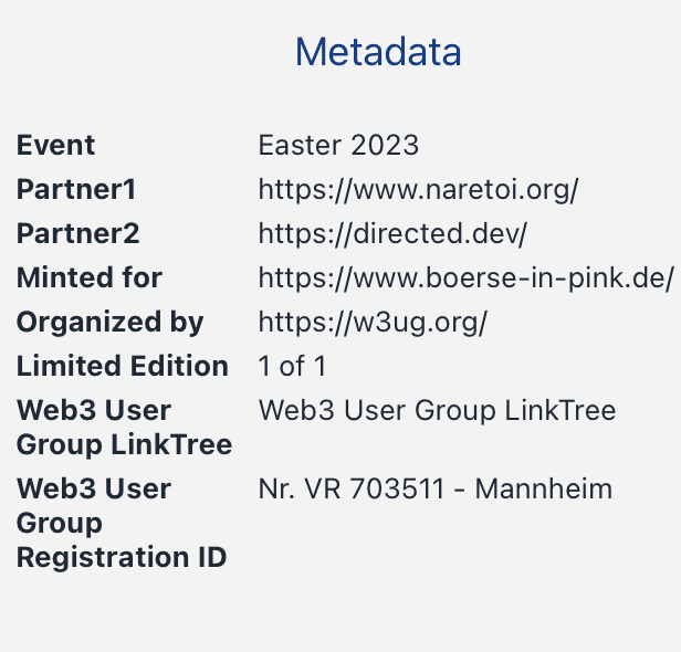 Osterei1 Meta - Mit GPS-Abenteuern GeoNFT verdienen - Börse in Pink