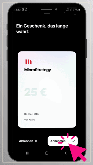 Wealthman empfangen 8 1 - Mit Wealthman Aktien verschenken. Ganz easy in 10 Klicks! - Börse in Pink