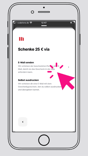 Mit Wealthman Aktien verschenken Schritt 6